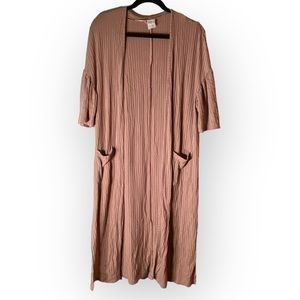 Stars Above Rubbed Mauve Short Sleeve Loungewear Robe